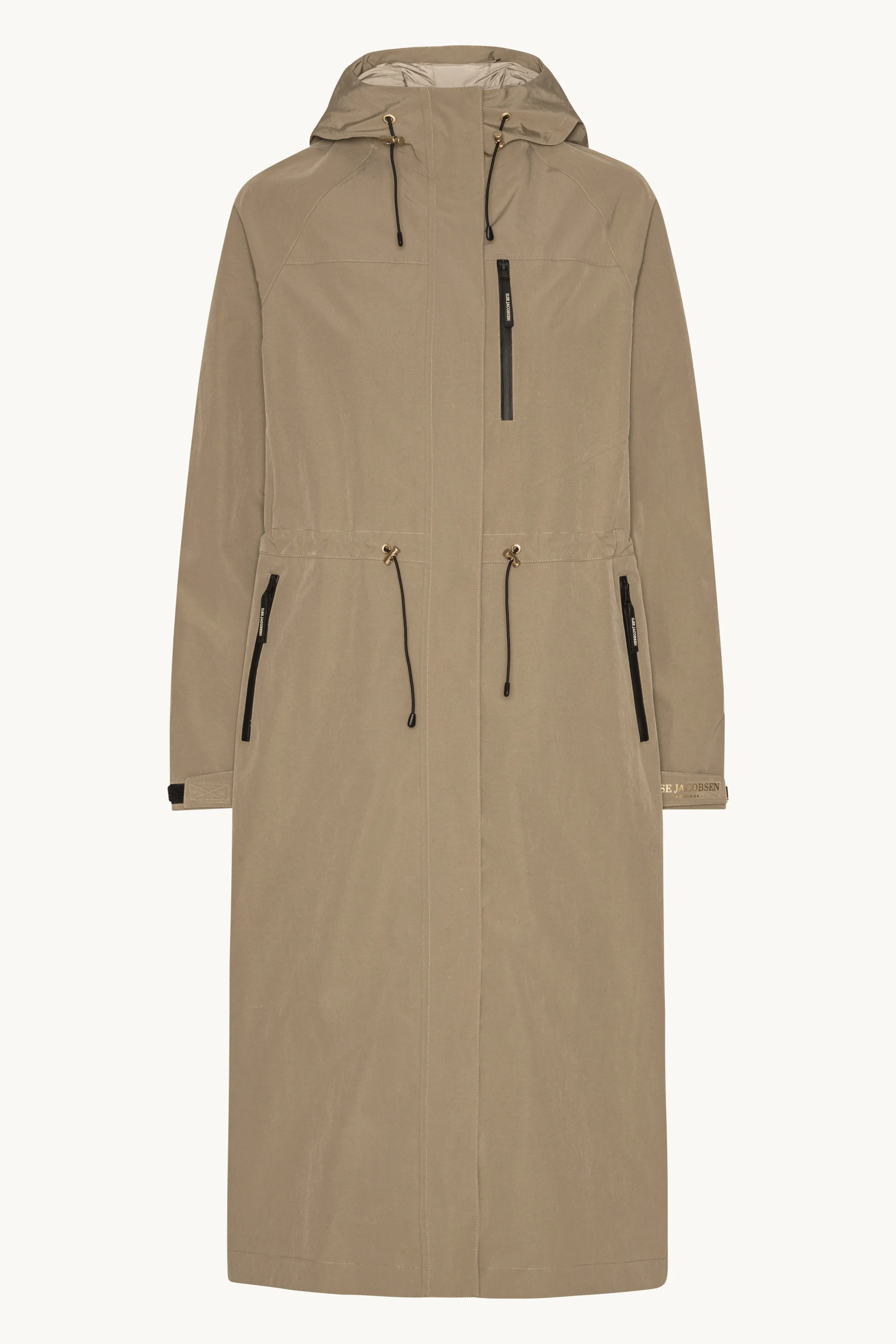 Technical Long Raincoat - Greige - Image 6