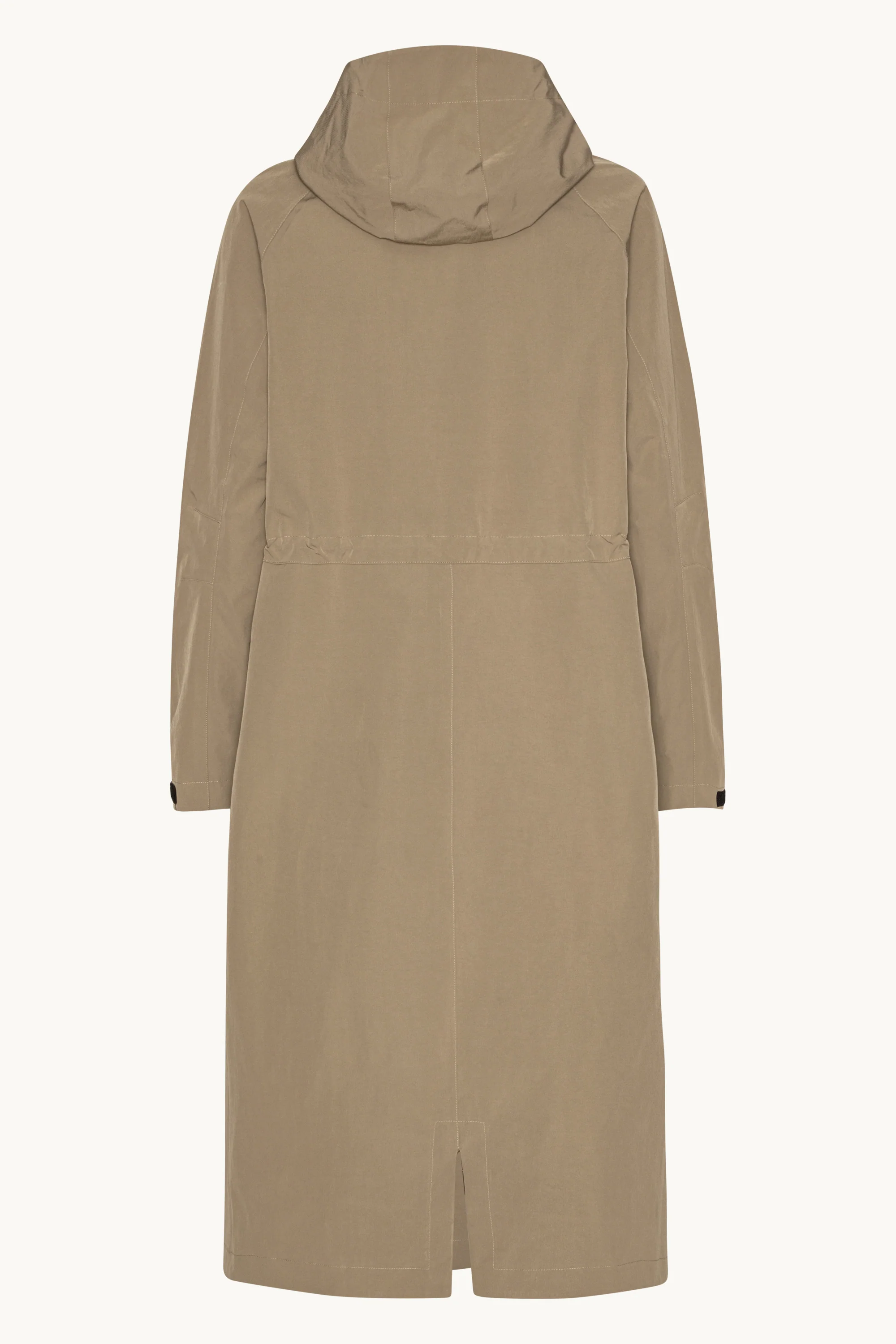 Technical Long Raincoat - Greige - Image 7