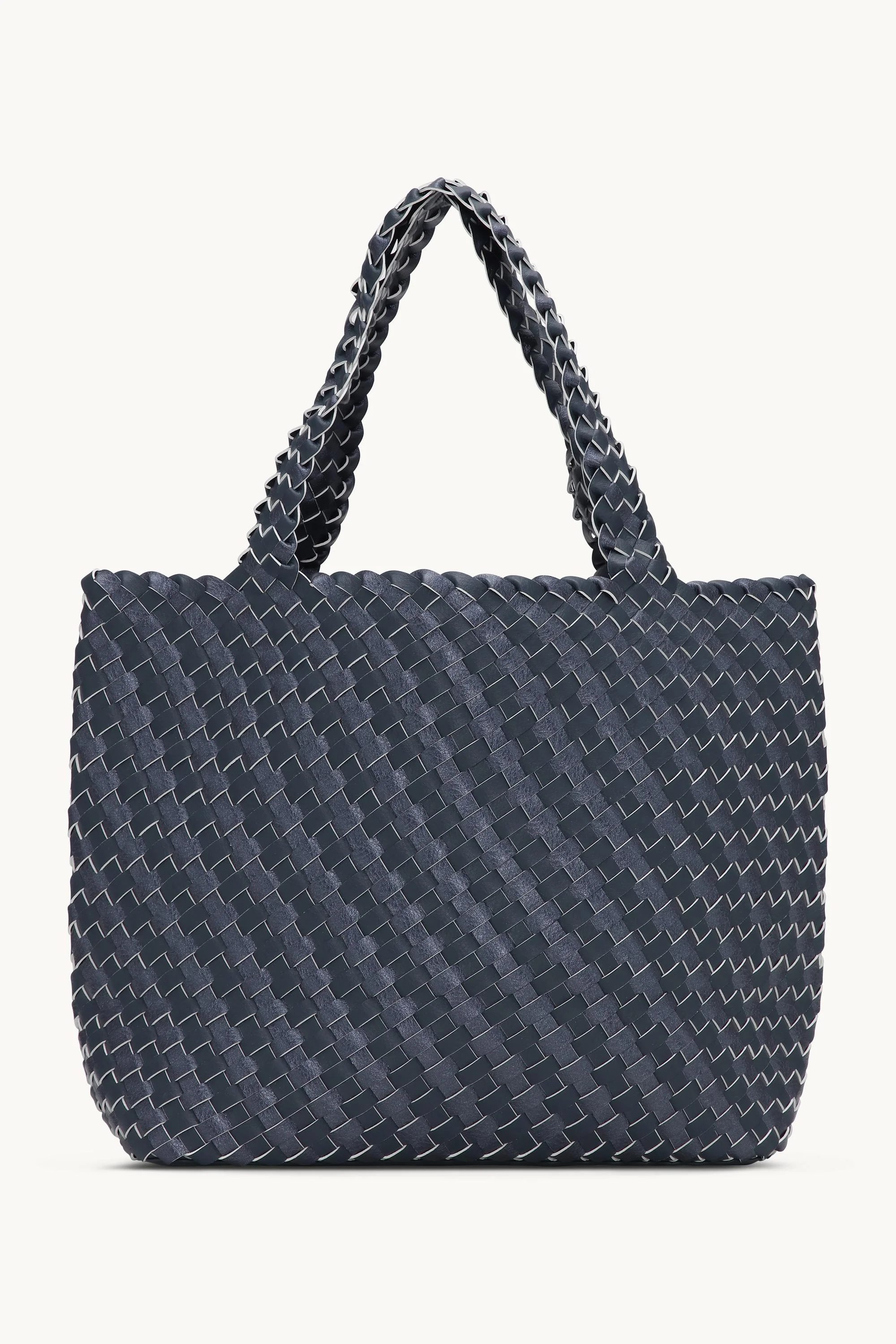 Tote Bag Braided - Ombre Blue Metallic Ombre Blue - Image 3