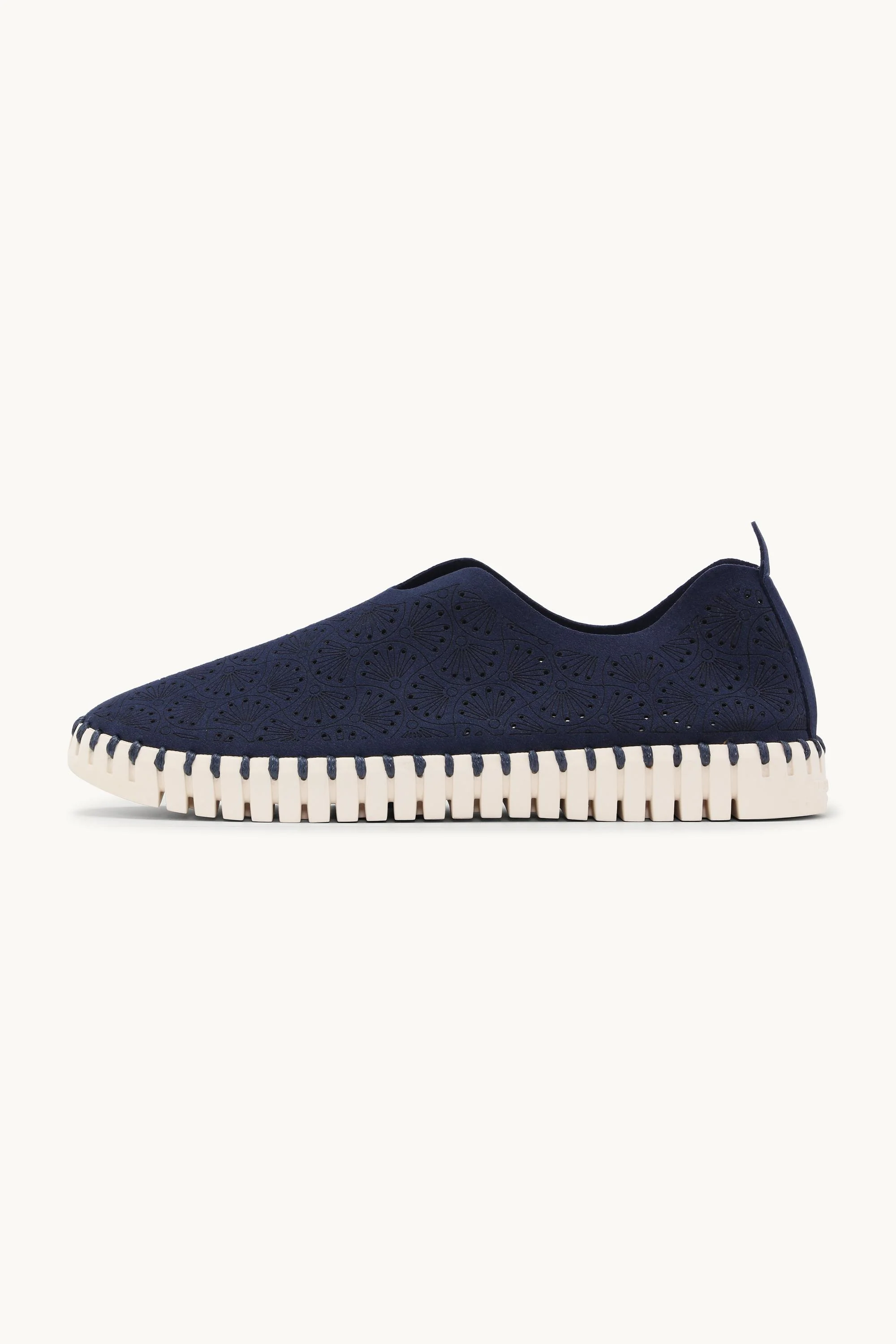 Tulip Organic Flat - Dark Indigo Pearled Ivory - Image 3