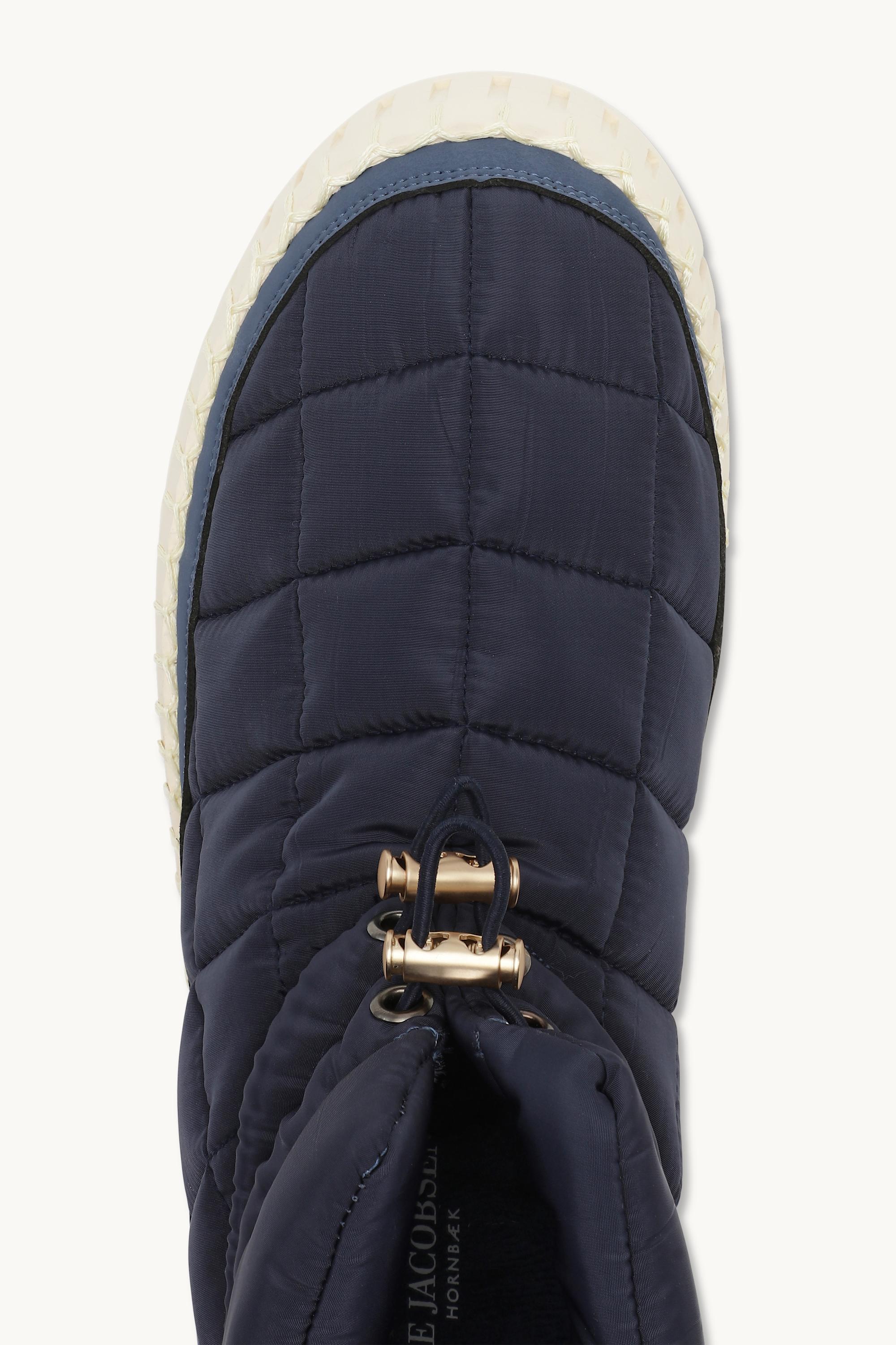 Tulip Padded Winter Boot - Dark Indigo Pearled Ivory - Image 8