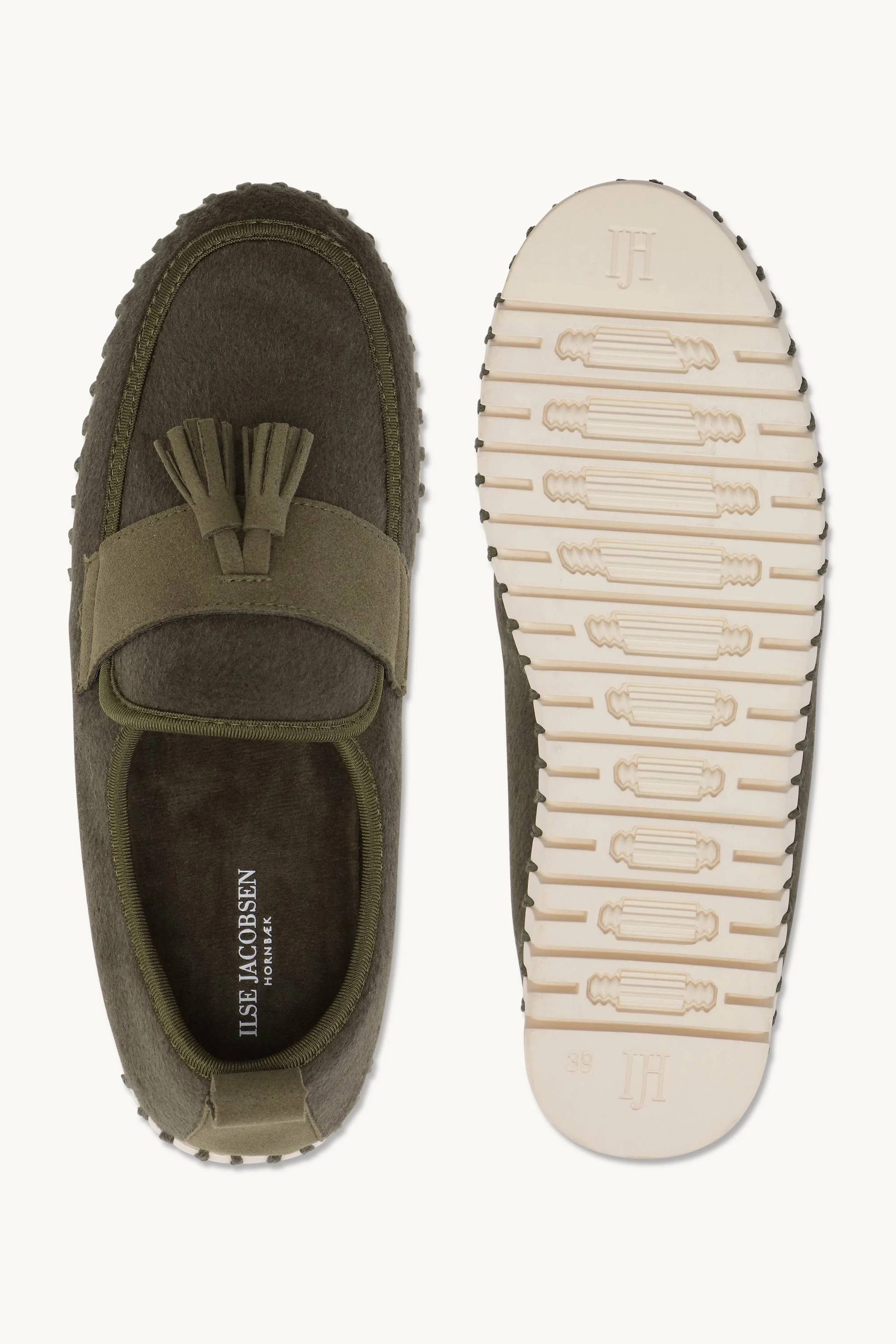 Tulip Wool Loafer - Army Pearled Ivory - Image 4