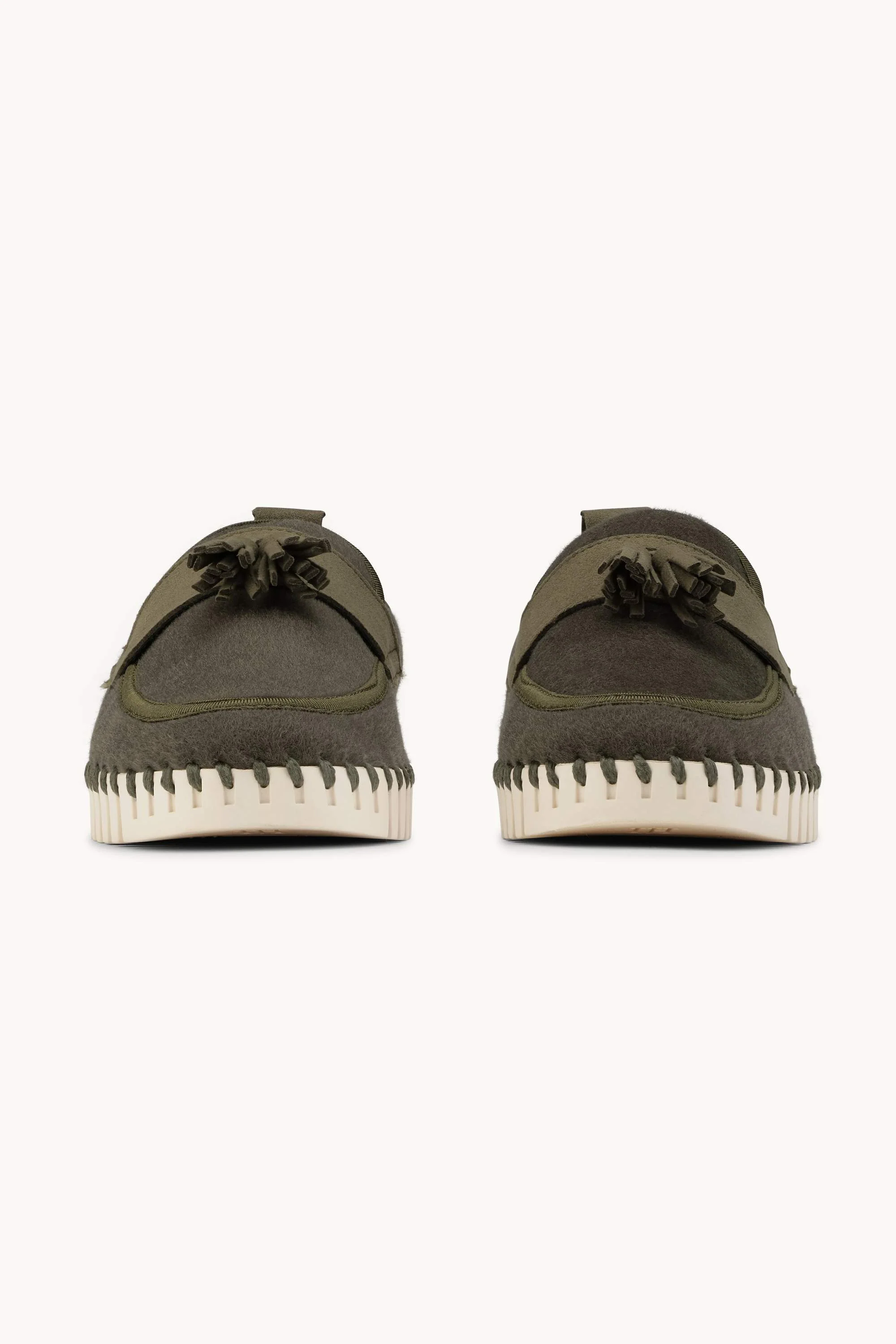 Tulip Wool Loafer - Army Pearled Ivory - Image 5