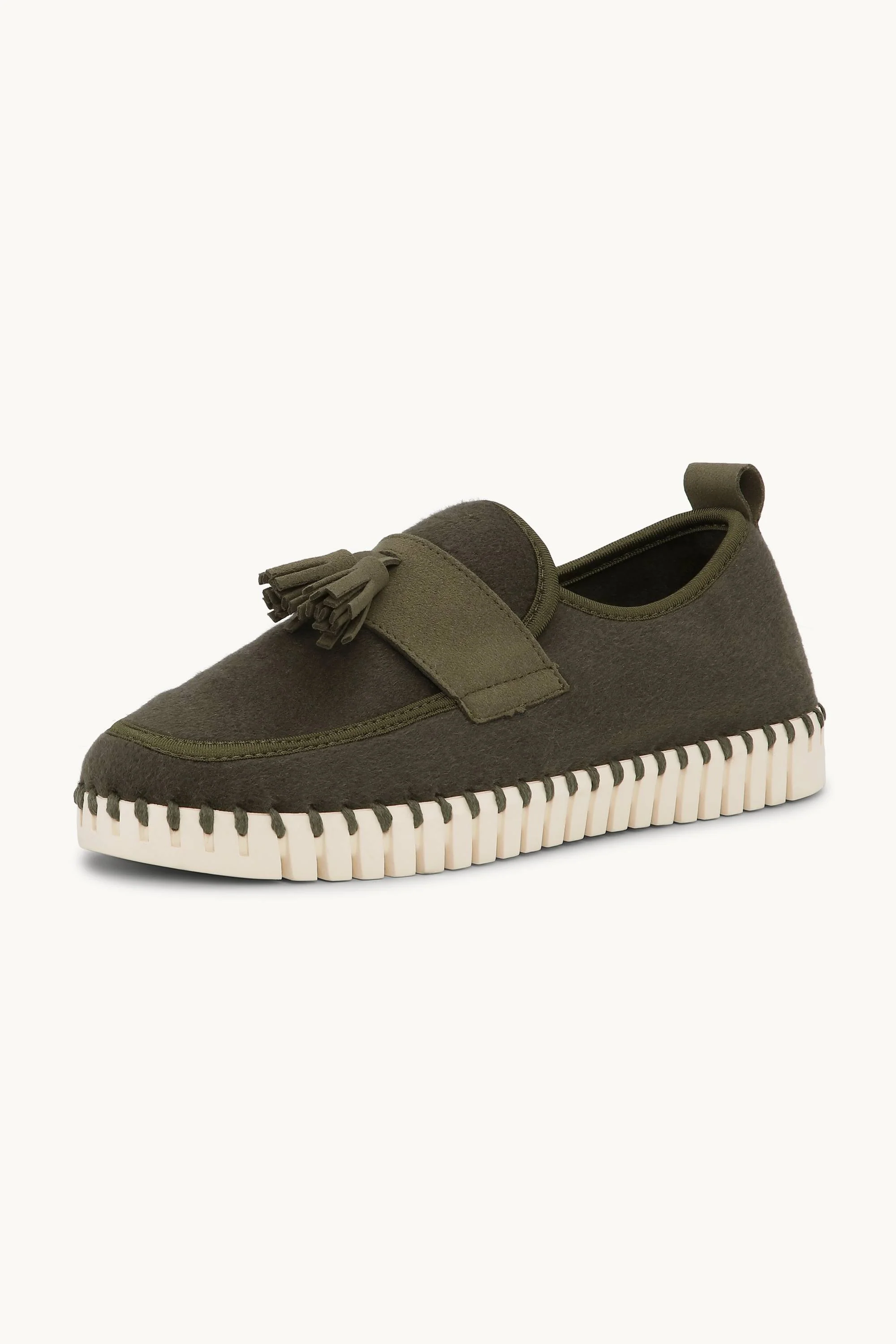 Tulip Wool Loafer - Army Pearled Ivory - Image 7