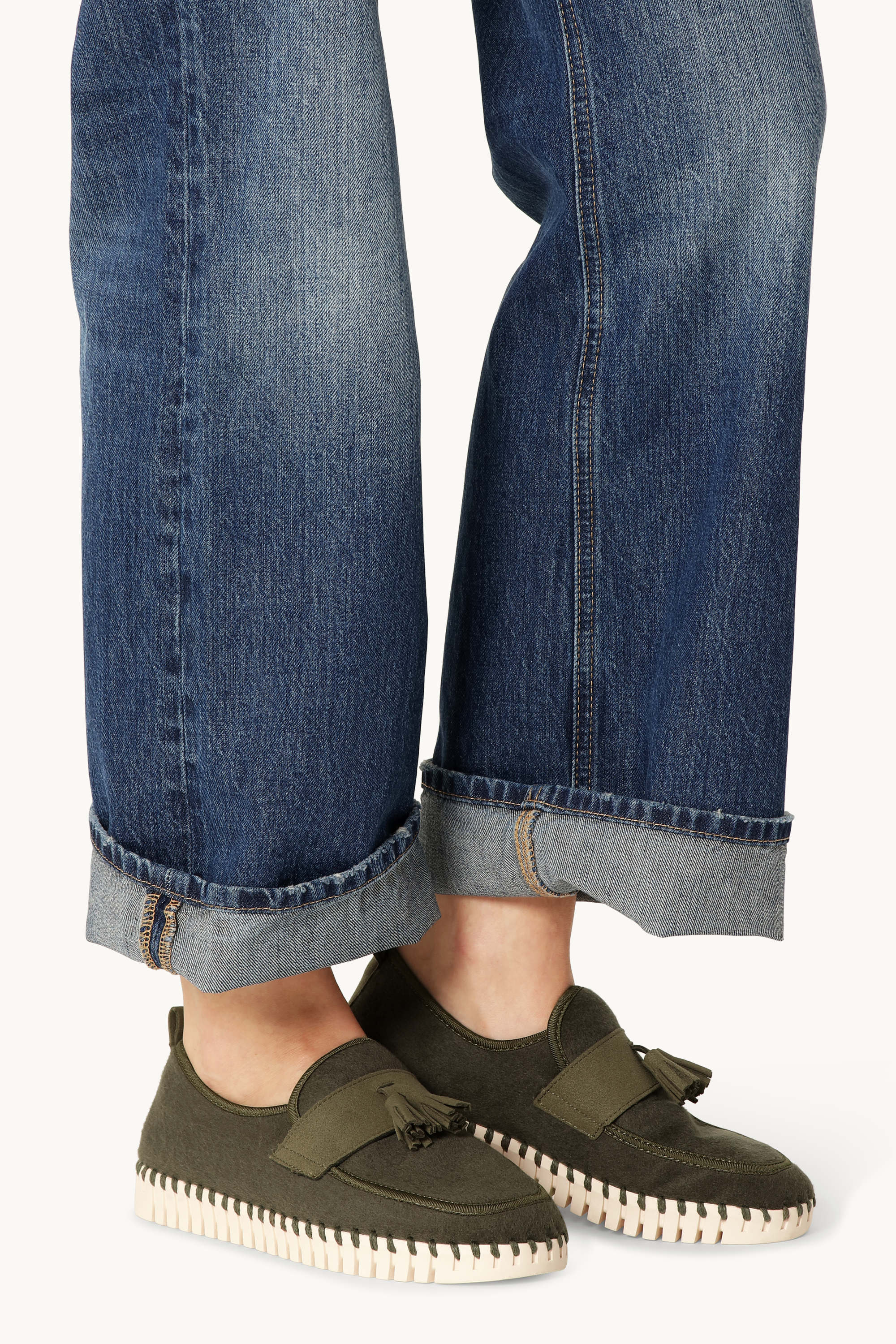 Tulip Wool Loafer - Army Pearled Ivory - Image 8