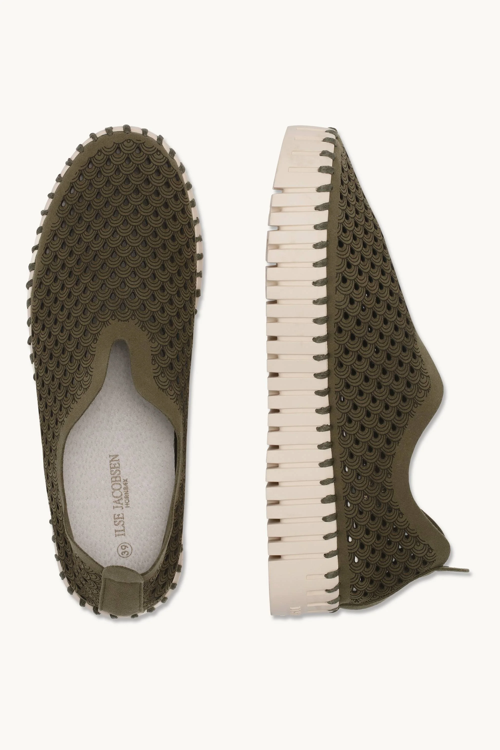 Platform Tulip Flats - Deep Olive - Image 4